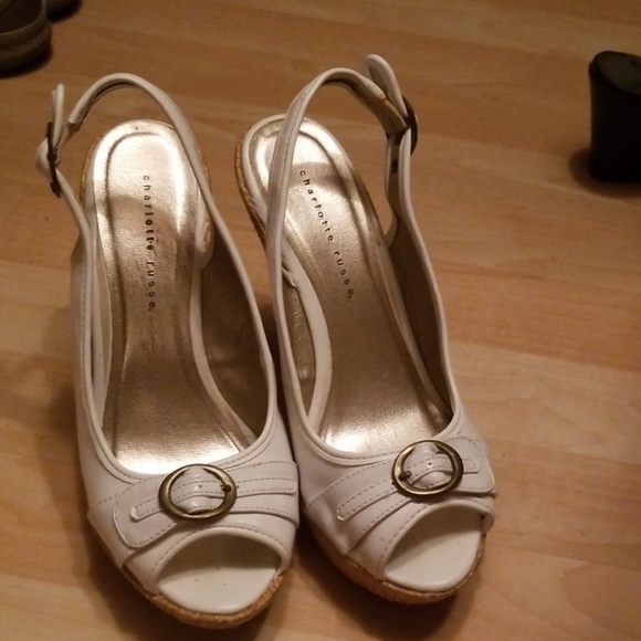 Charlotte Russe wedge heel size 8 - Picture 1 of 4